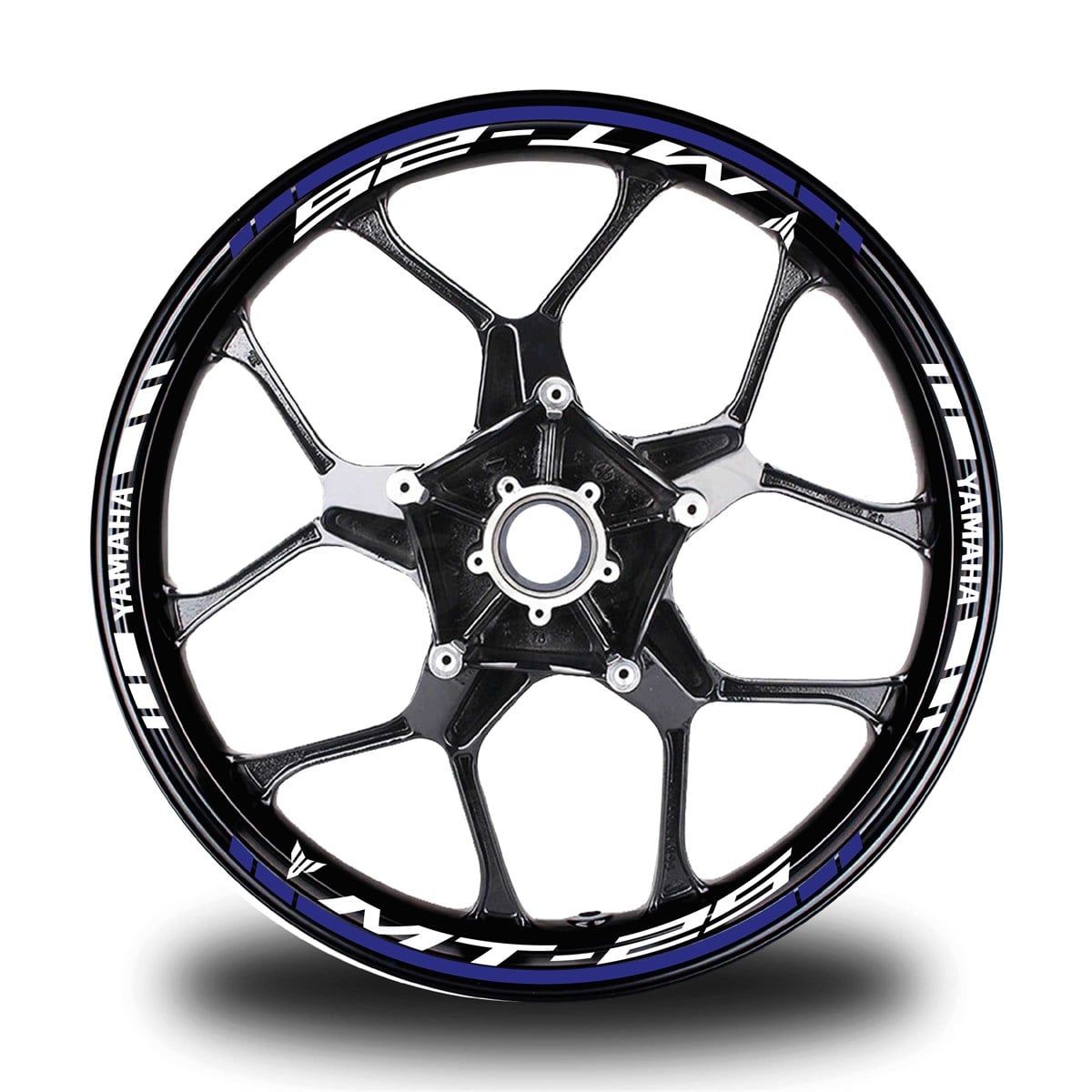 Lacivert Yamaha MT R25 Takım Jant Sticker Etiket 