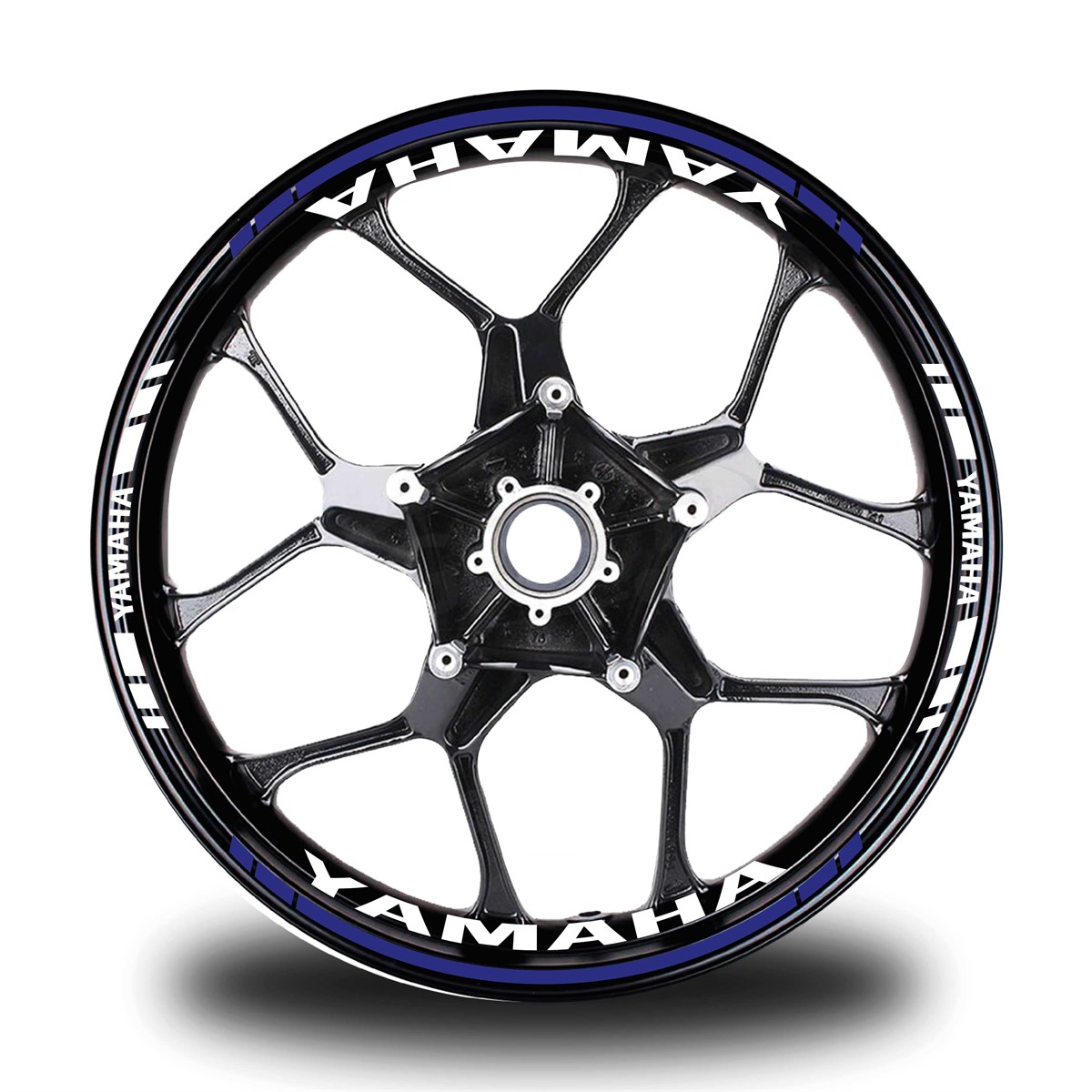 Lacivert Yamaha Takım Jant Sticker Etiket