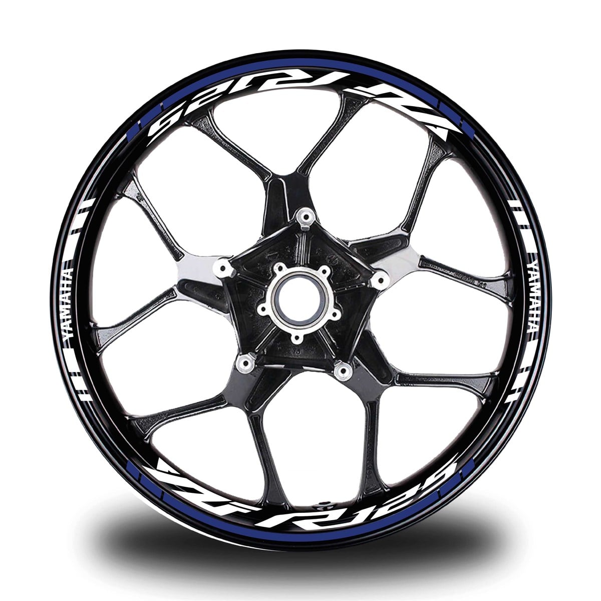 Lacivert Yamaha YZF R125 Takım Jant Sticker Etiket 