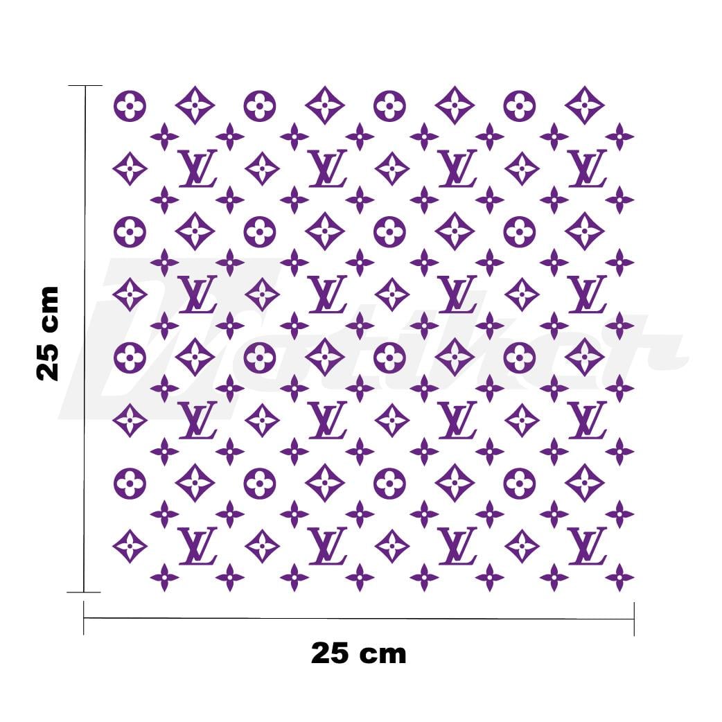 MARKALARLV 25x25cm Folyo Kesim Evrensel Desen Kaplama Mor