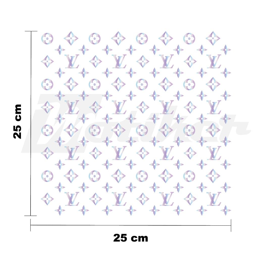 MARKALARLV 25x25cm Folyo Kesim Evrensel Desen Kaplama Hologram
