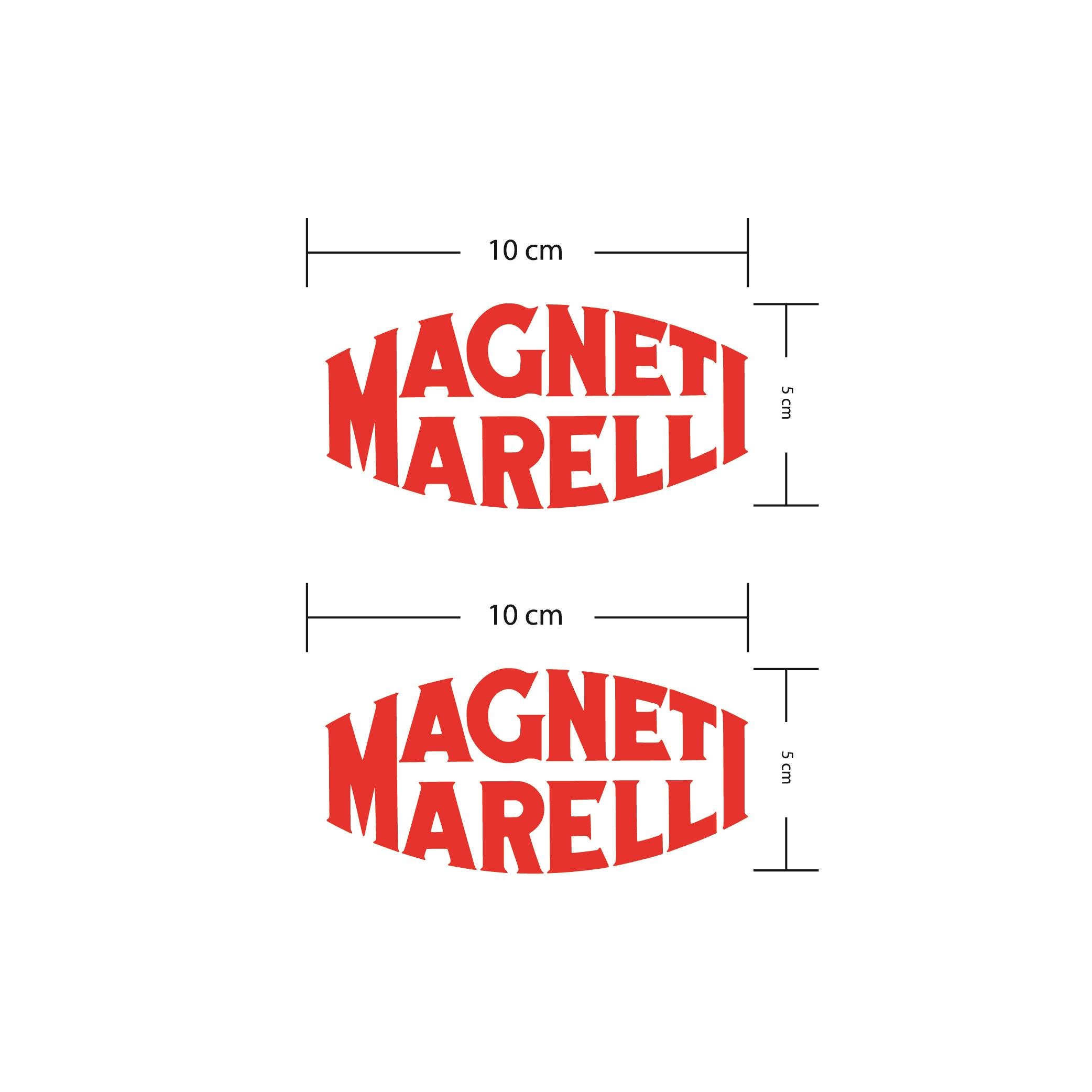 Magneti Marelli Kırmızı Motosiklet Sponsor Markası Sticker Etiket Modeli