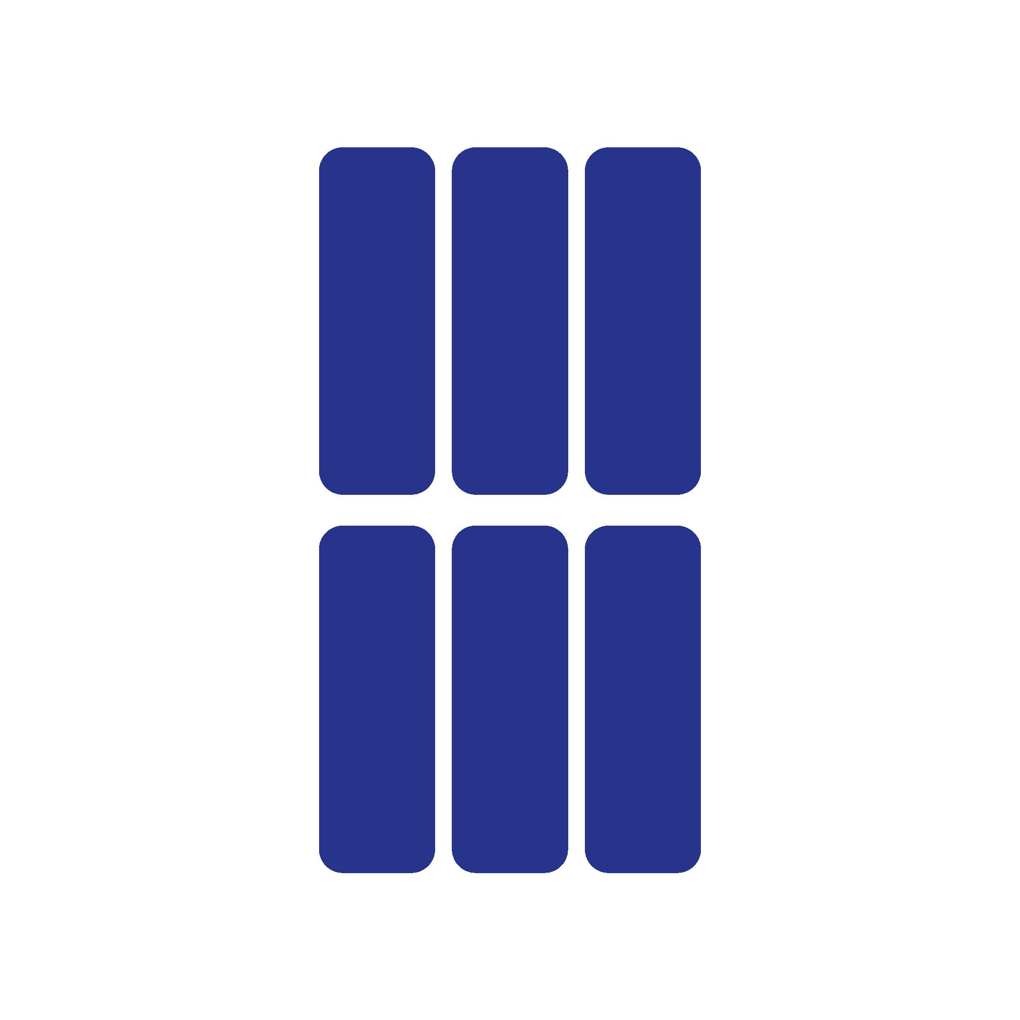 Reflective StickerMavi Reflective (Reflektif) 6'lı Dikdörtgen Sticker Paketi Otomobil Motosiklet Reflektif Parlayan Sticker Etiket Modeli