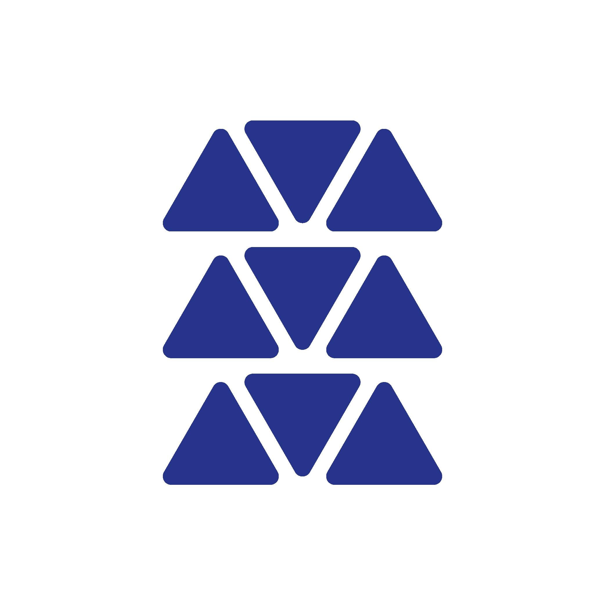 Reflective StickerMavi Reflective (Reflektif) 9'lu Üçgen Sticker Paketi Otomobil Motosiklet Reflektif Parlayan Sticker Etiket Modeli