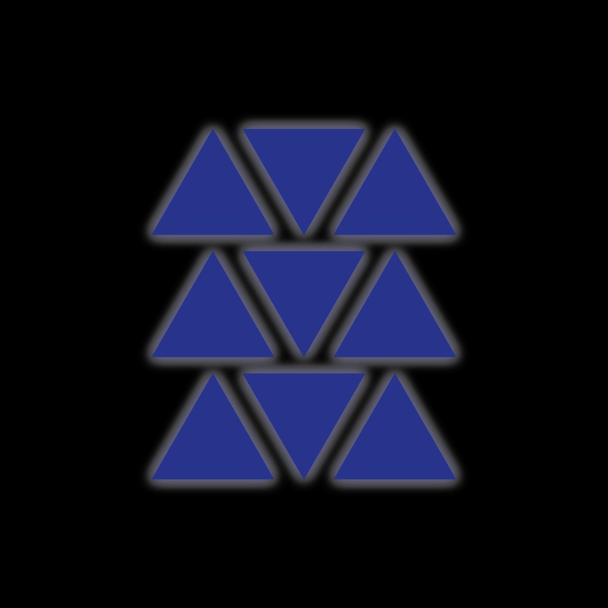 Reflective StickerMavi Reflective (Reflektif) Üçgen Sticker Paketi 9'lu Otomobil Motosiklet Reflektif Parlayan Sticker Etiket Modeli