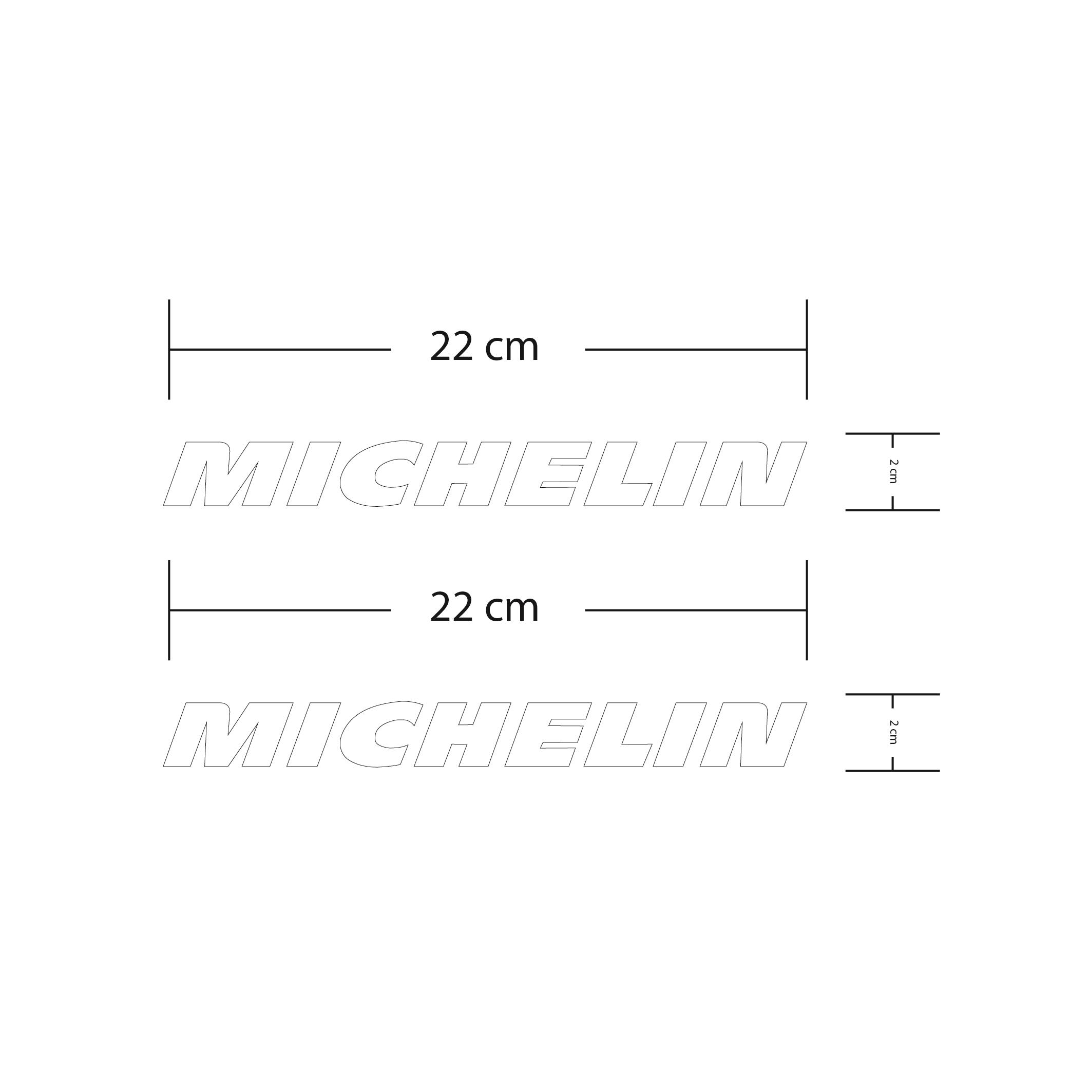 Michelin Beyaz Motosiklet Sponsor Markası Sticker Etiket Modeli