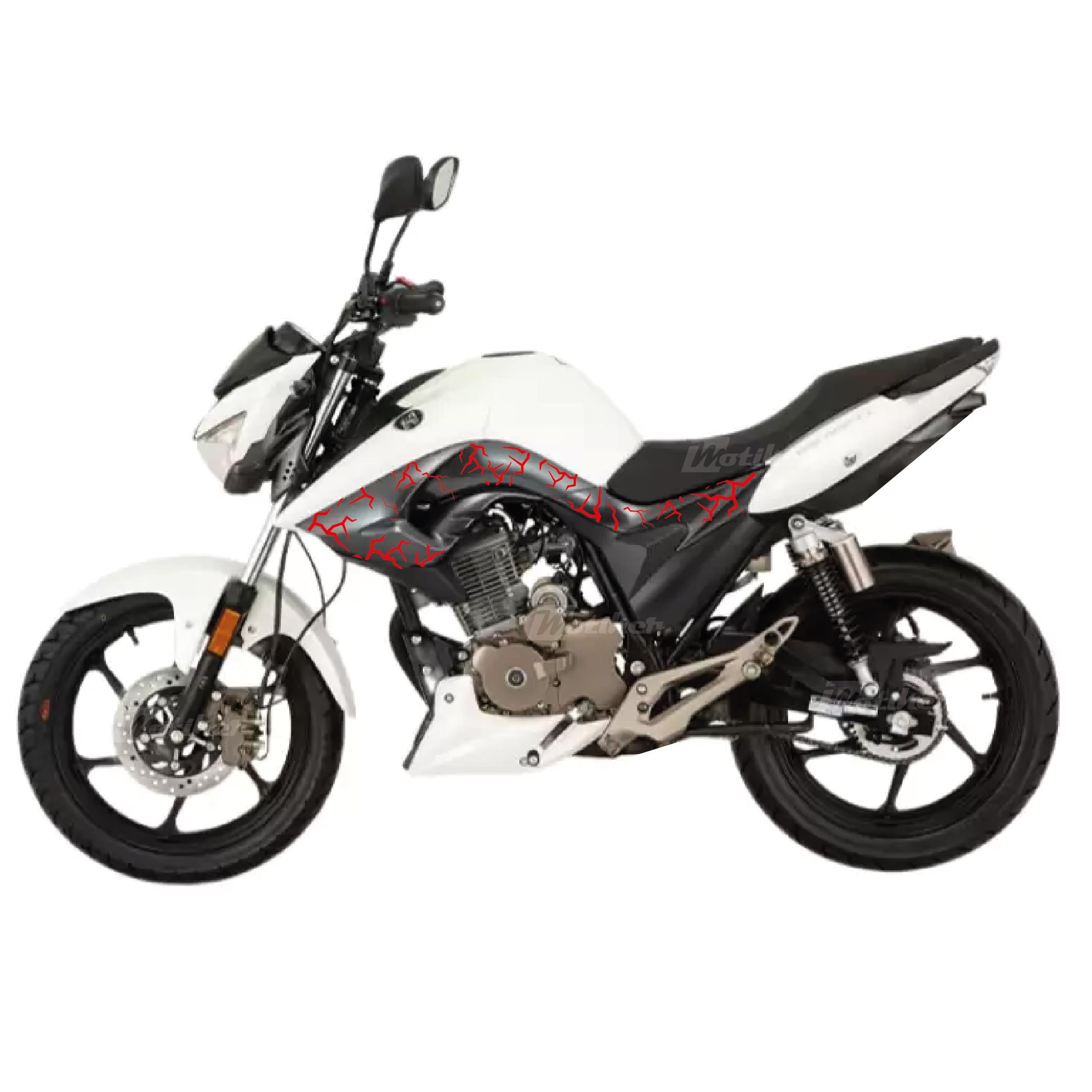 MondialMondial Drift L Orta Şase Şimşek Sticker Etiket Modeli Kırmızı (24 Parça Şimşek) 