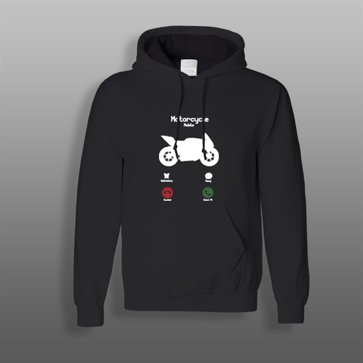 Motorcyle Siyah Sweatshirt Modeli 