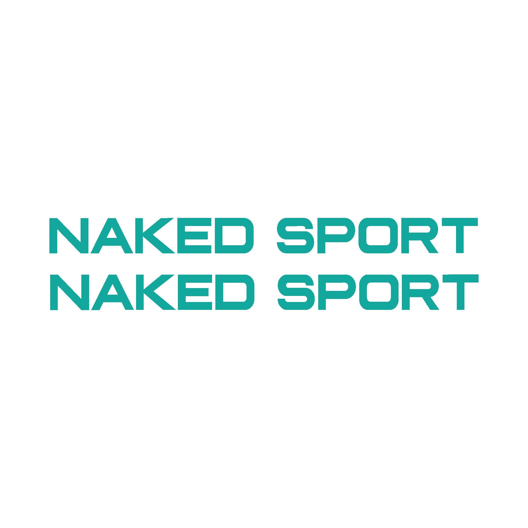 Naked Sport Yazılı Orta Şase Turkuaz Renk 2 adet 