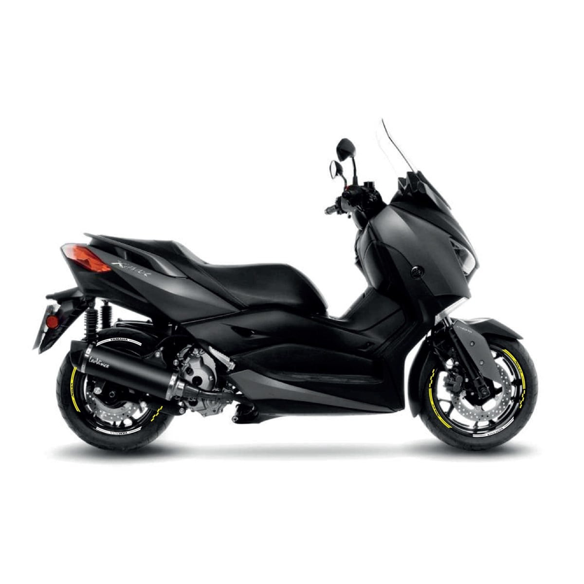 Neon Beyaz Yamaha Xmax Jant Dış Sticker Etiket Modeli