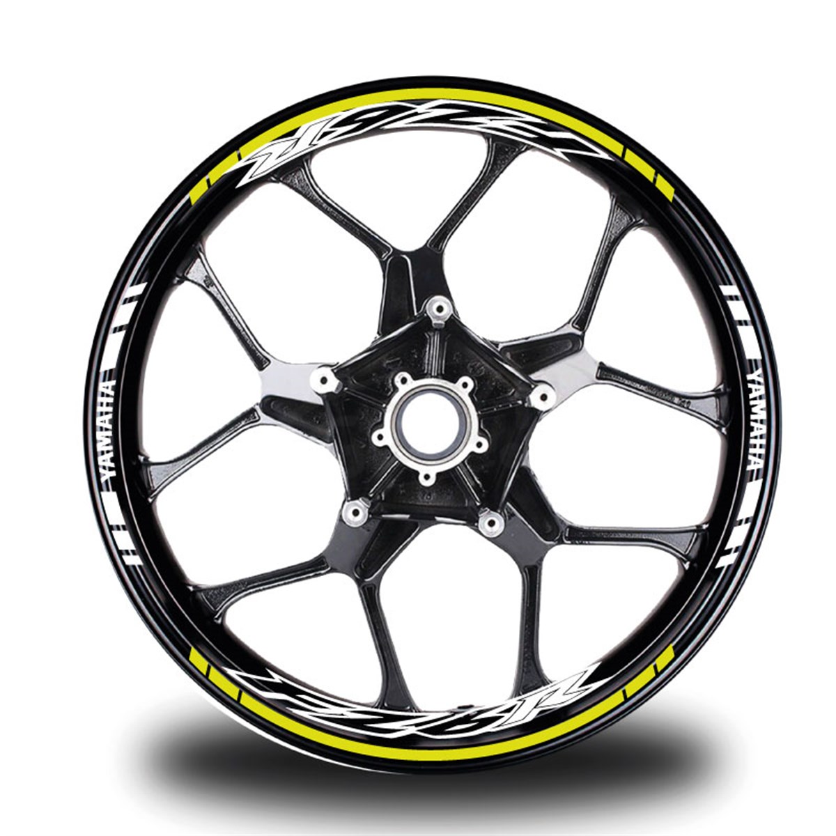 Neon Sarı FZ6R Takım Jant Sticker Etiket 