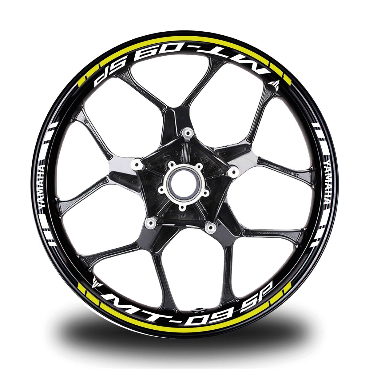 Neon Sarı Yamaha MT 09 SP Takım Jant Sticker Etiket 
