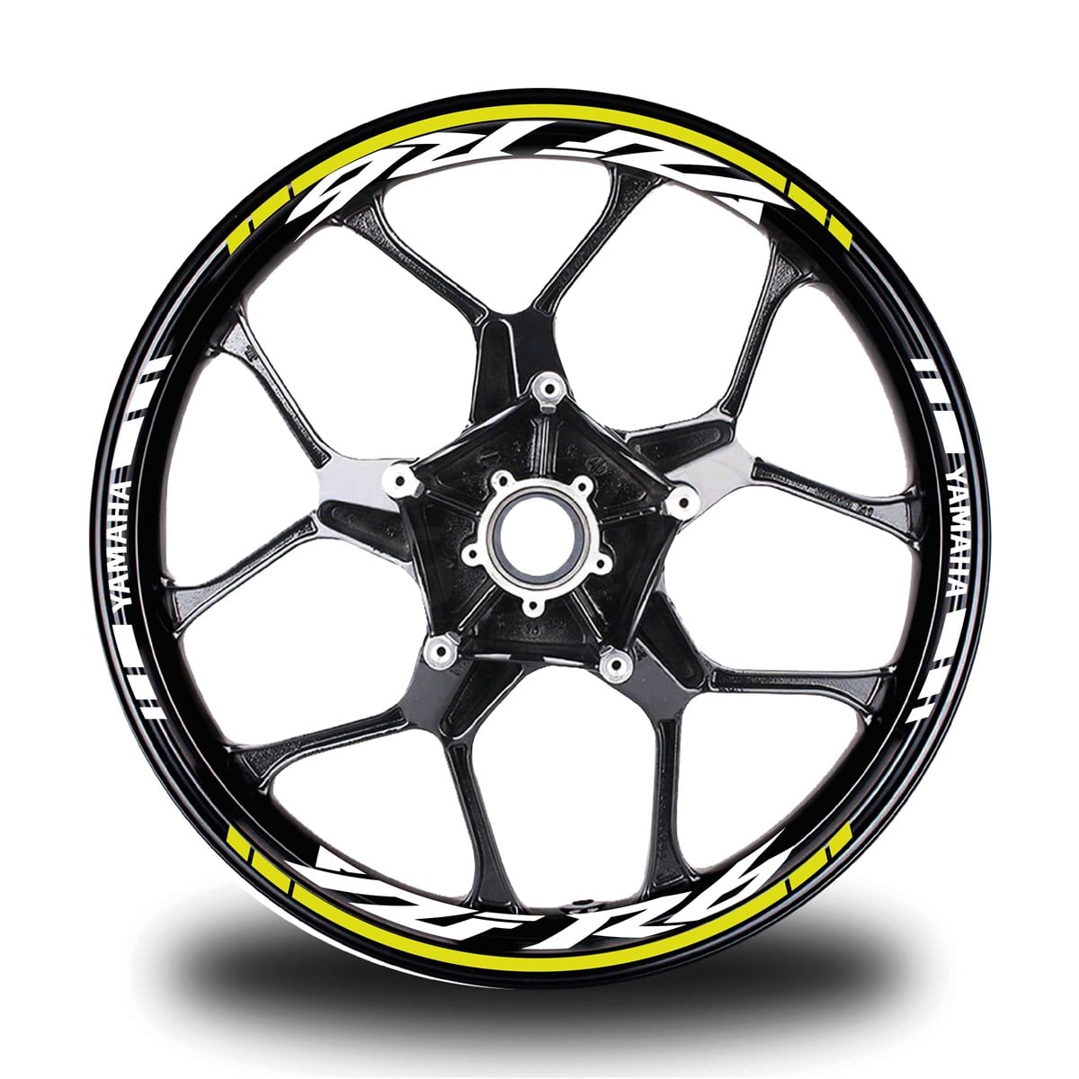 Neon Sarı Yamaha R6 Takım Jant Sticker Etiket