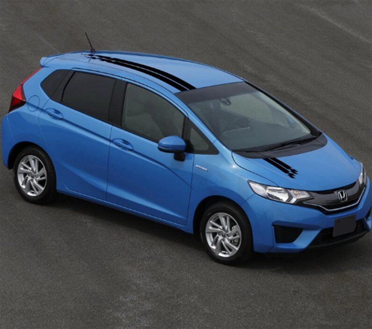 Ön Kaput ve Tavan Şerit Sticker Etiket Modeli