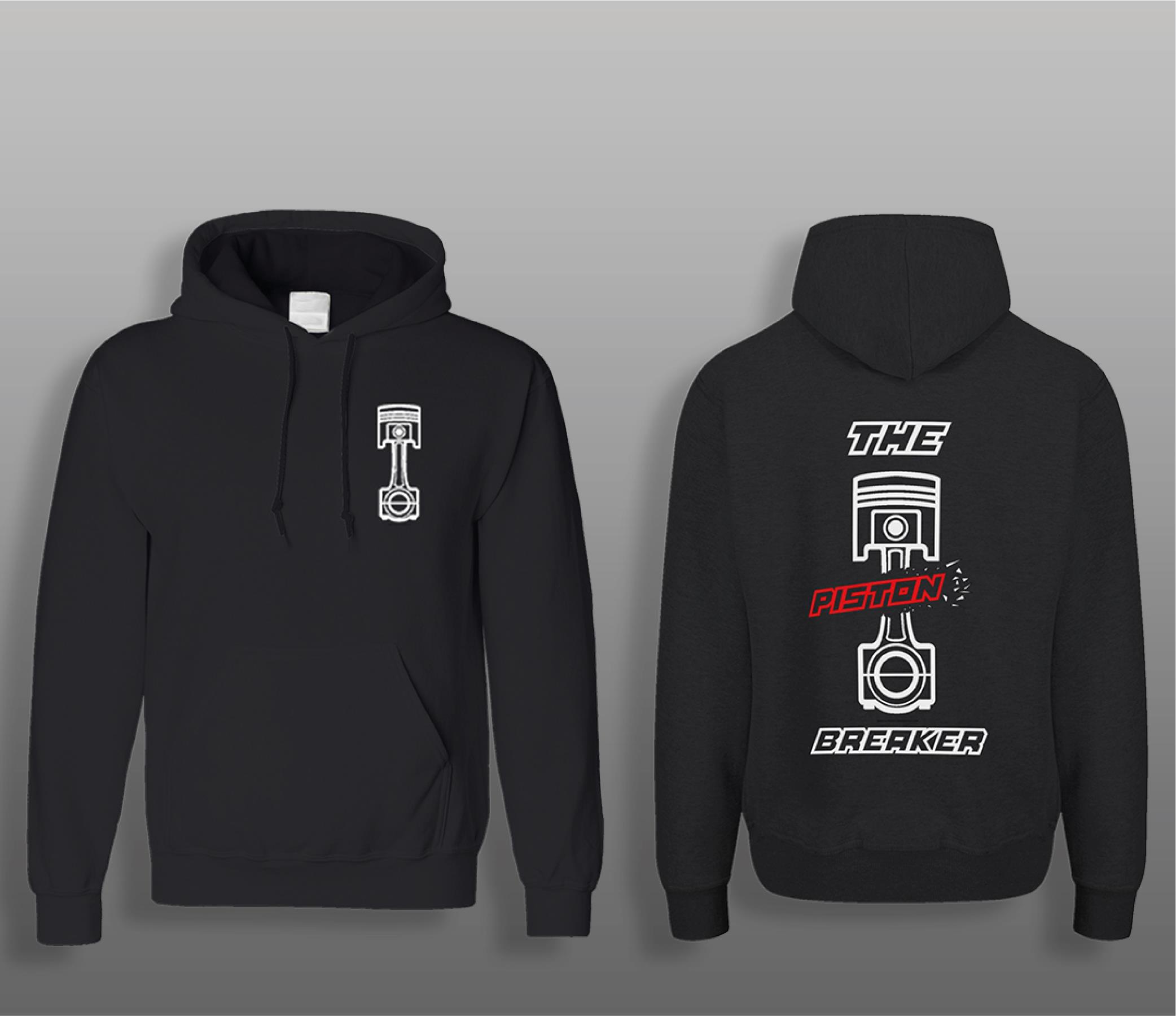 SweatshirtPiston Breaker Motorcu Sweatshirt Modeli Siyah