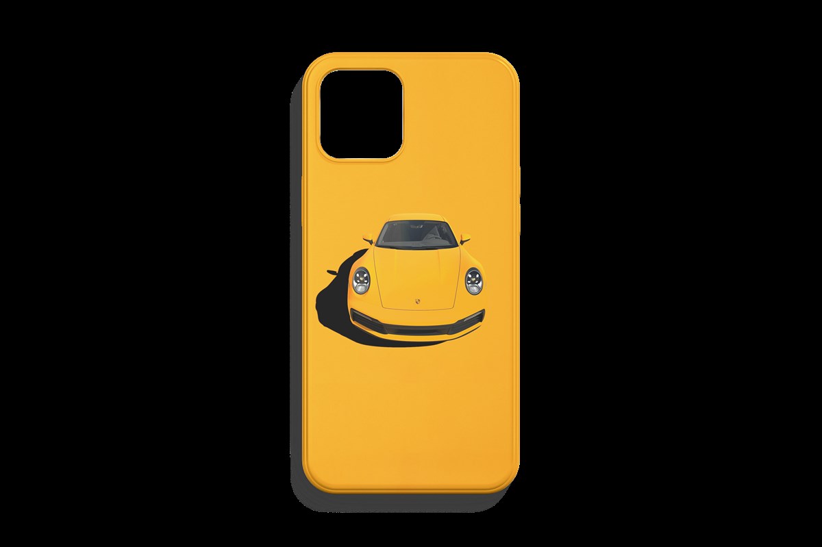 Porsche 911 Sarı Tasarımı Telefon Kılıfı 1. Kalite Baskı