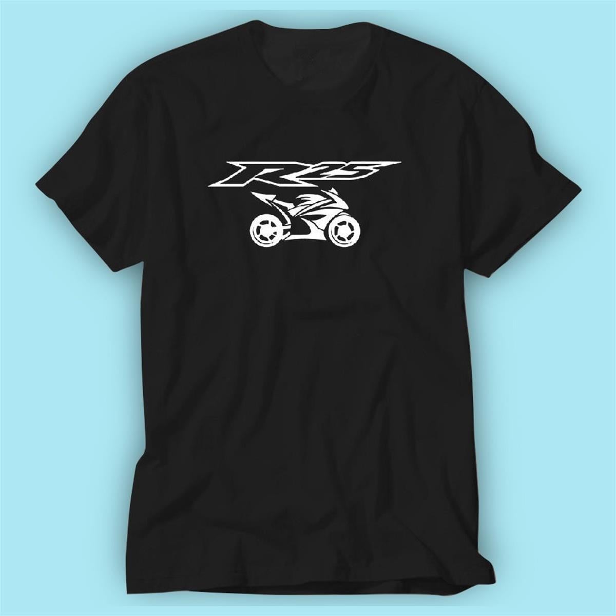R25 Siyah Baskılı Logo Tshirt Modeli