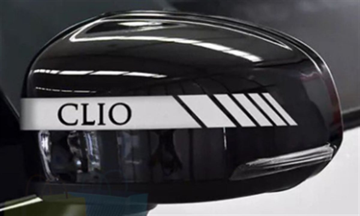 Renaul Clio Ayna Sticker Etiket Modeli