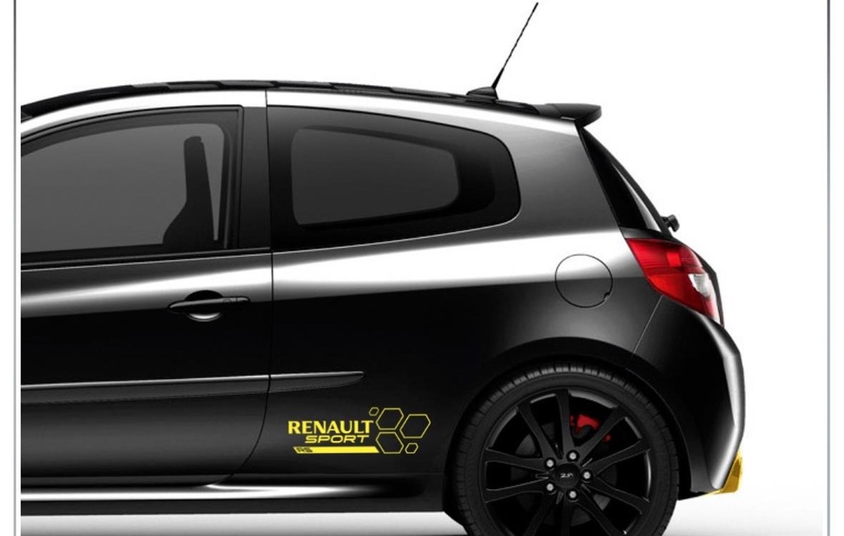 Renault Sport Yazılı Sticker Etiket Modeli