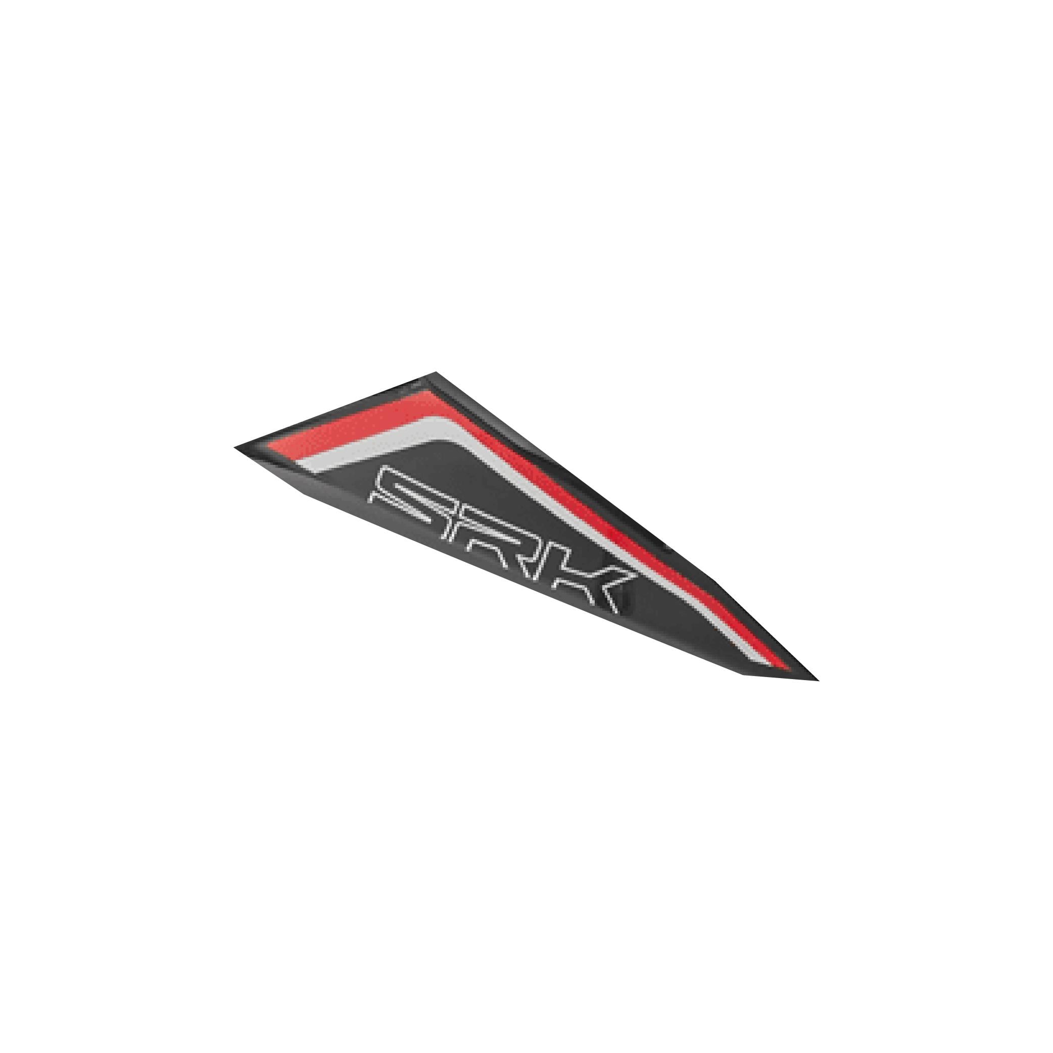 RKSRKS (QJ MOTOR) KIRMIZI SRK 125R SAĞ ÖN KAFA YAN ORJİNAL TASARIM STICKER ETİKET MODELİ