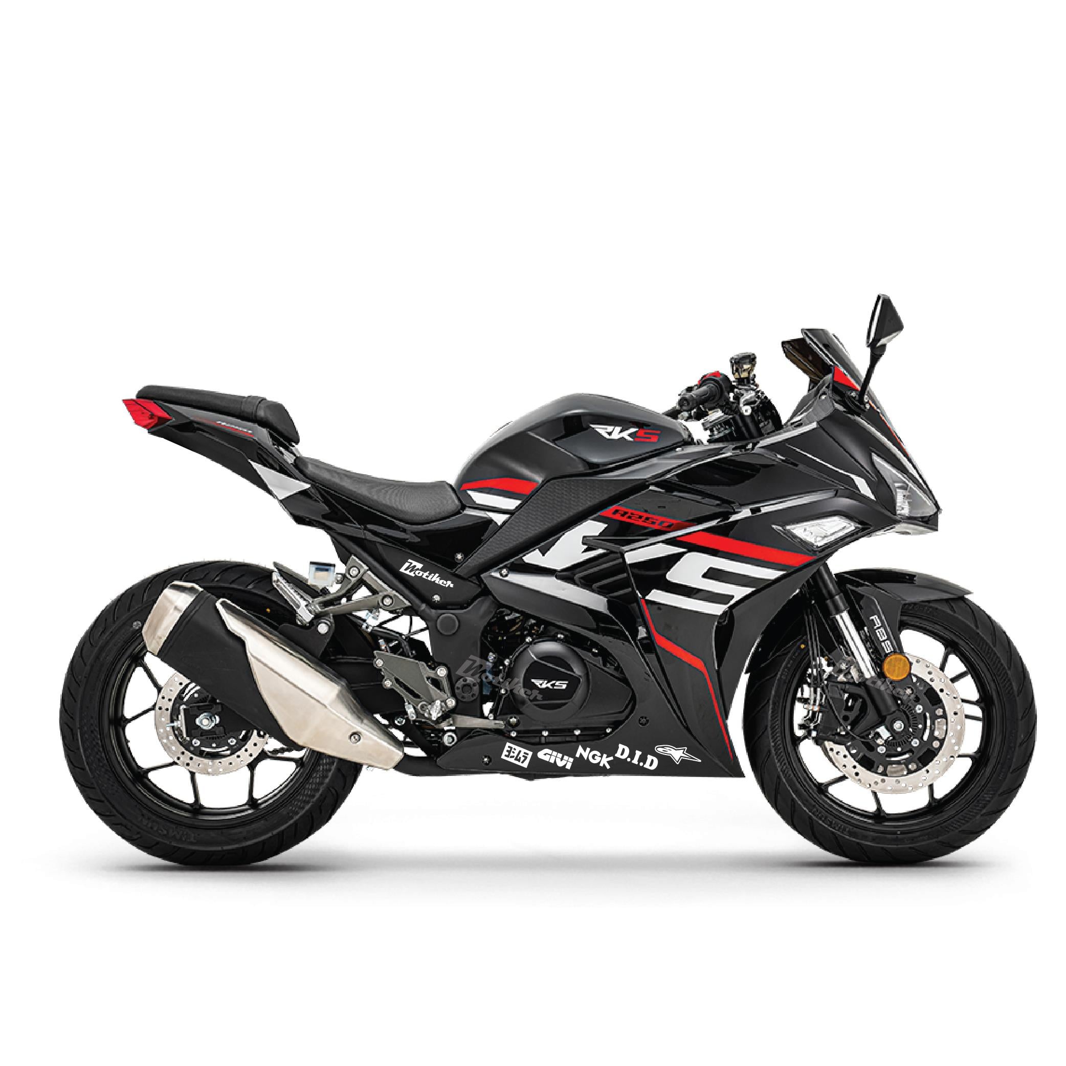 RKS R250 Alt Sakal Marka Logoları Sticker Etiket Modeli
