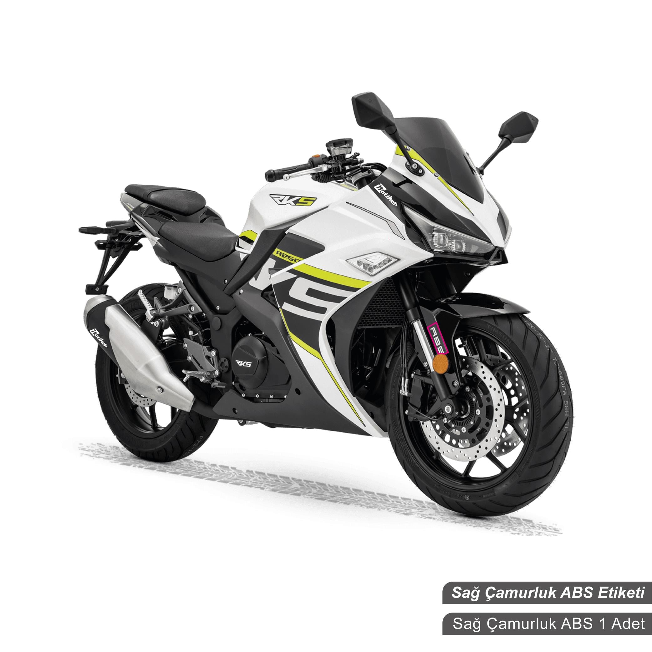 RKSRKS R250 Orjinal Tasarım Sağ Çamurluk Yanı ABS Sticker Etiket Modeli