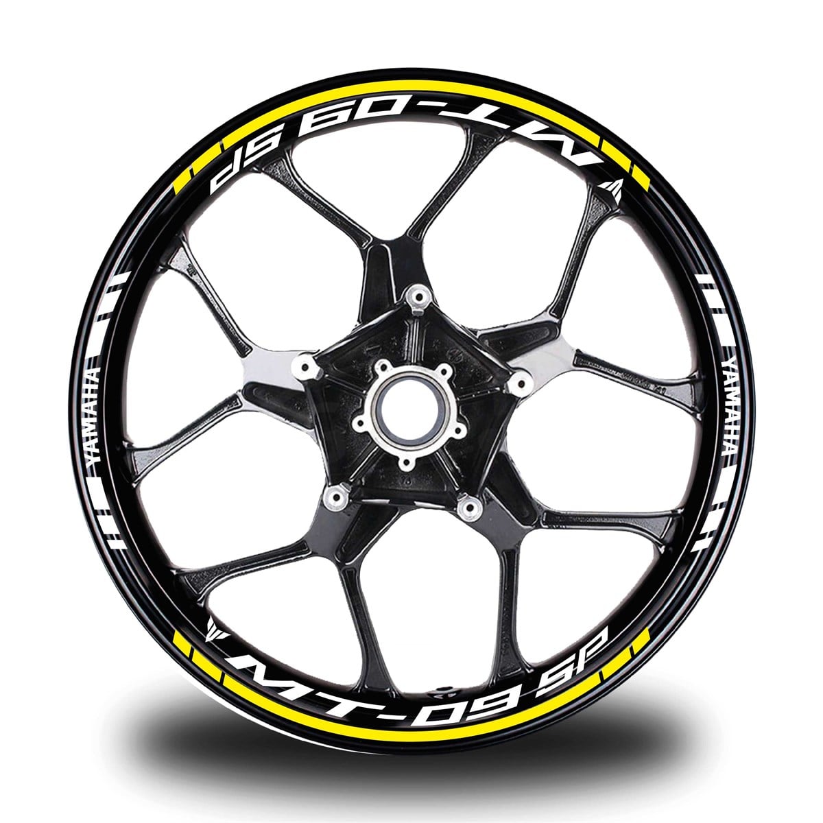 Sarı Yamaha MT 09 SP  Takım Jant Sticker Etiket 