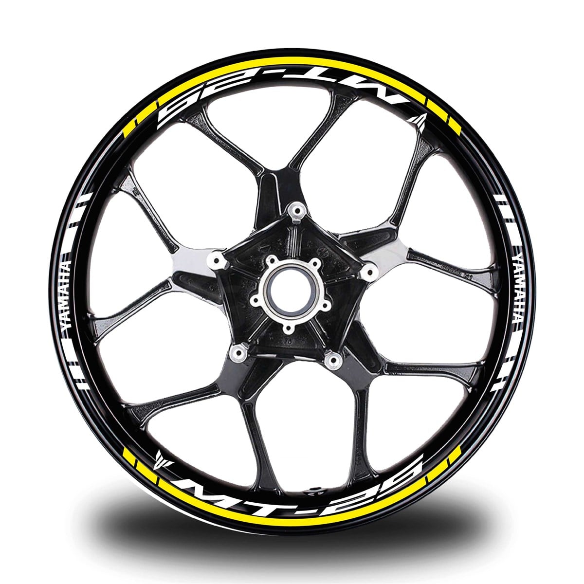 Sarı Yamaha MT R25 Takım Jant Sticker Etiket 