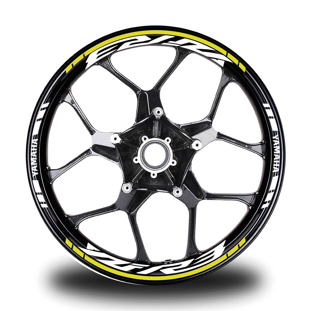 Sarı Yamaha YZF R3 Takım Jant Sticker Etiket 