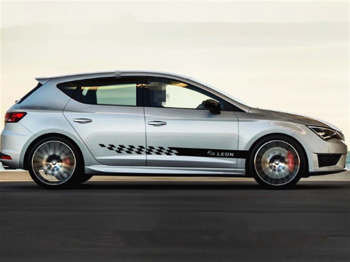 Seat Leon Yan Kapı Şerit Sticker Etiket Modeli