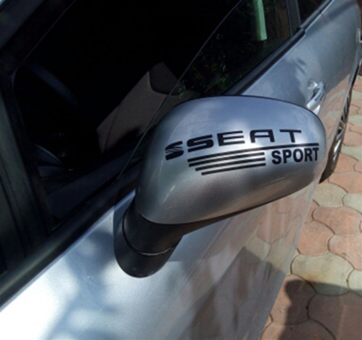 Seat Sport Yazılı Ayna Sticker Etiket Modeli