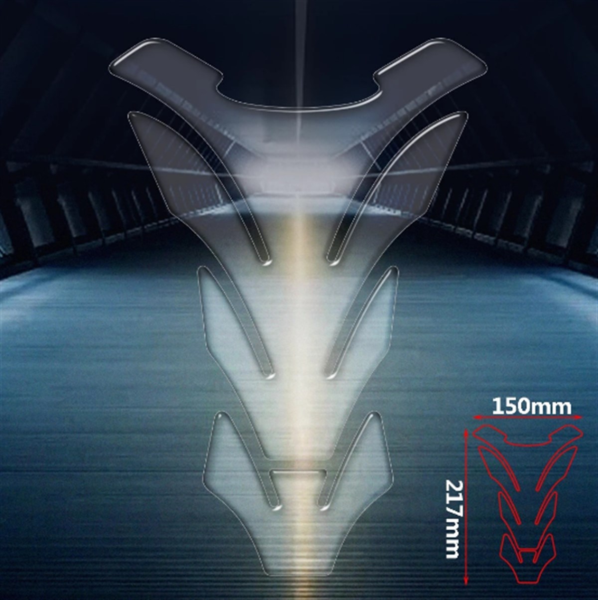 Şeffaf Tank Pad Damla Sticker Modeli