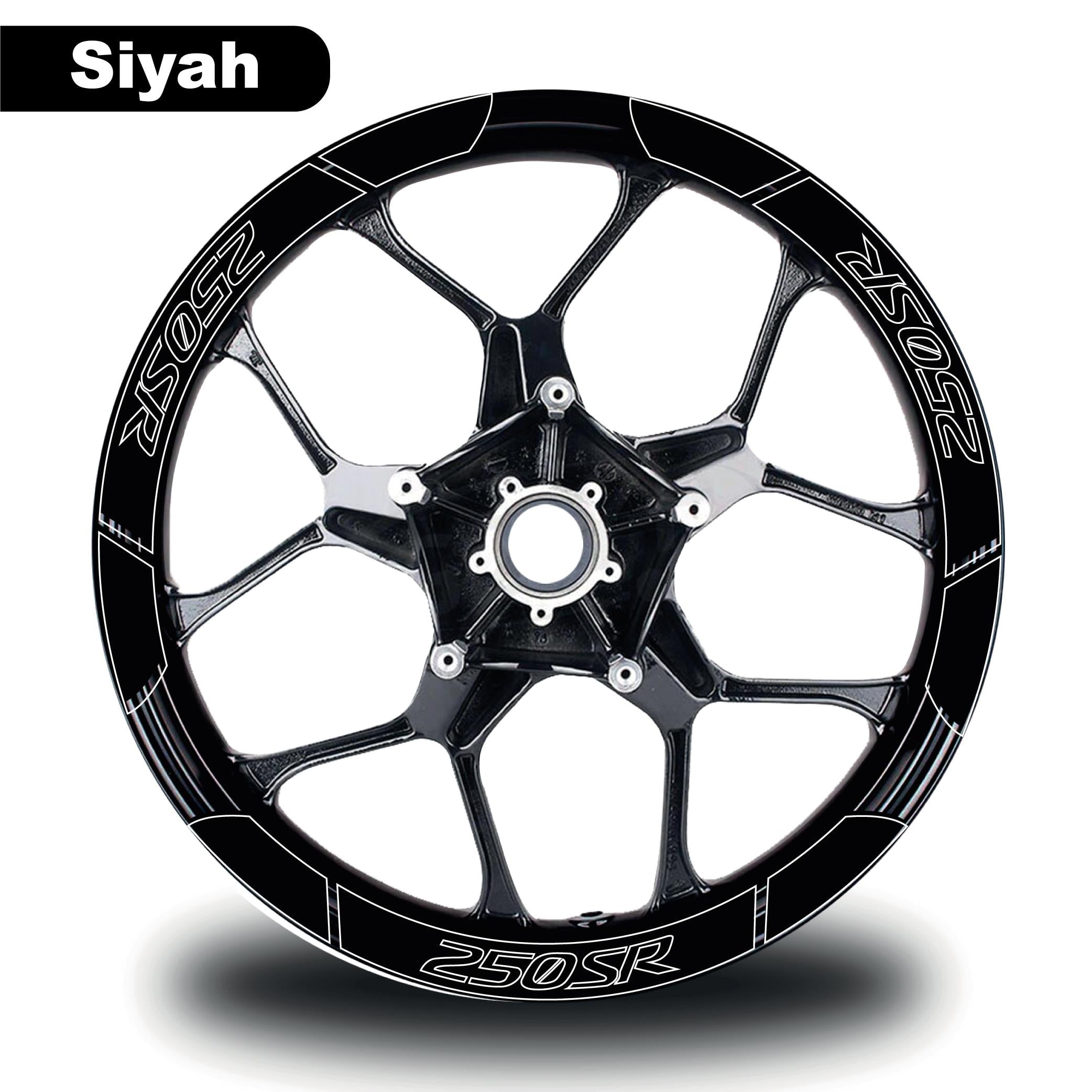 250SRSiyah CF MOTO 250 SR Geniş Jant Sticker Etiket Modeli