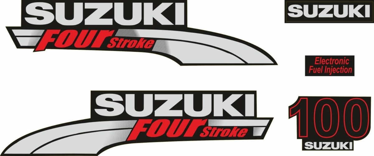 Suzuki 100 Hp 4 Zamanlı Tekne Sticker Etiket Modeli