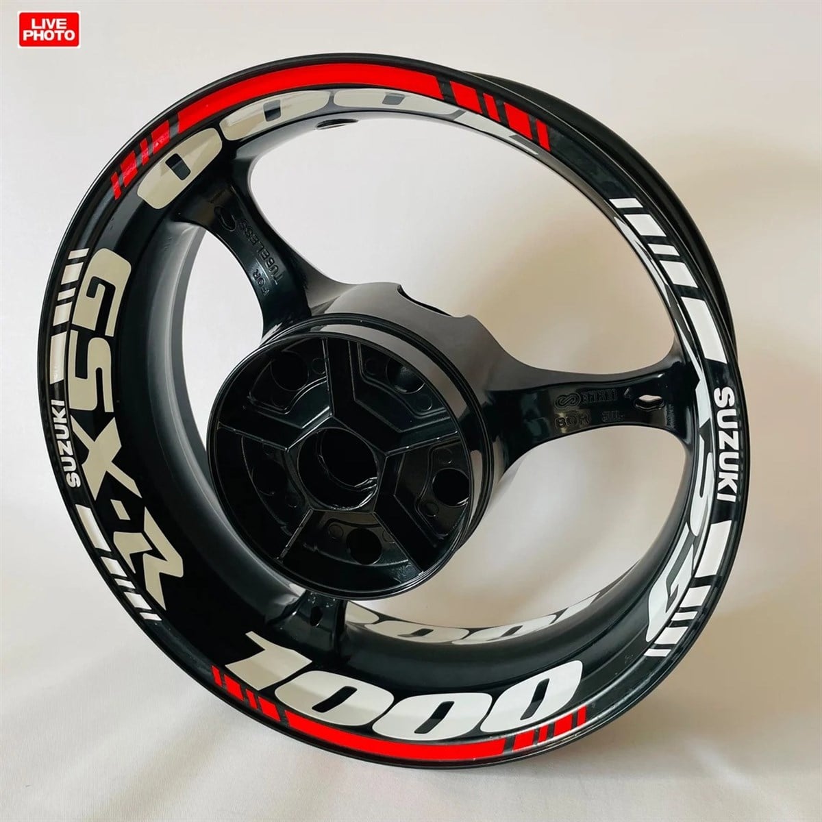 Suzuki GSX-R 1000 Çift Renk Jant Sticker Etiket Modeli