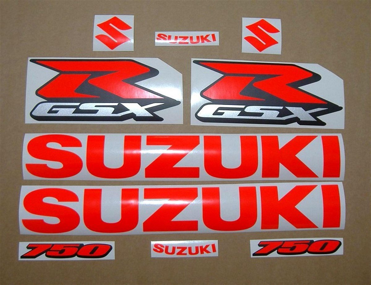 Suzuki GSX-R Kırmızı Sticker Etiket Modeli