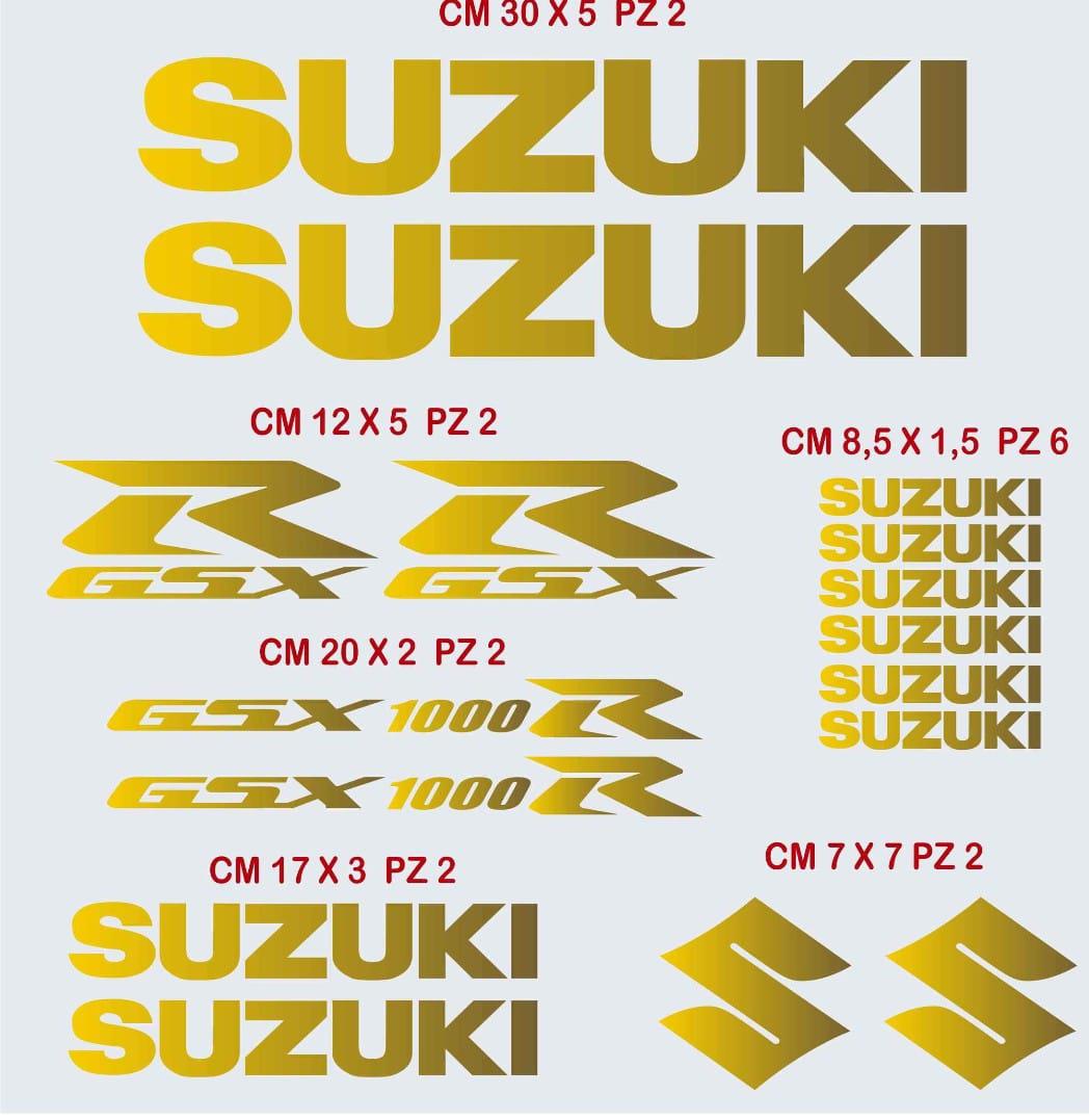 GSX-R1000Suzuki GSXR 1000 Gold Sticker Etiket Modeli
