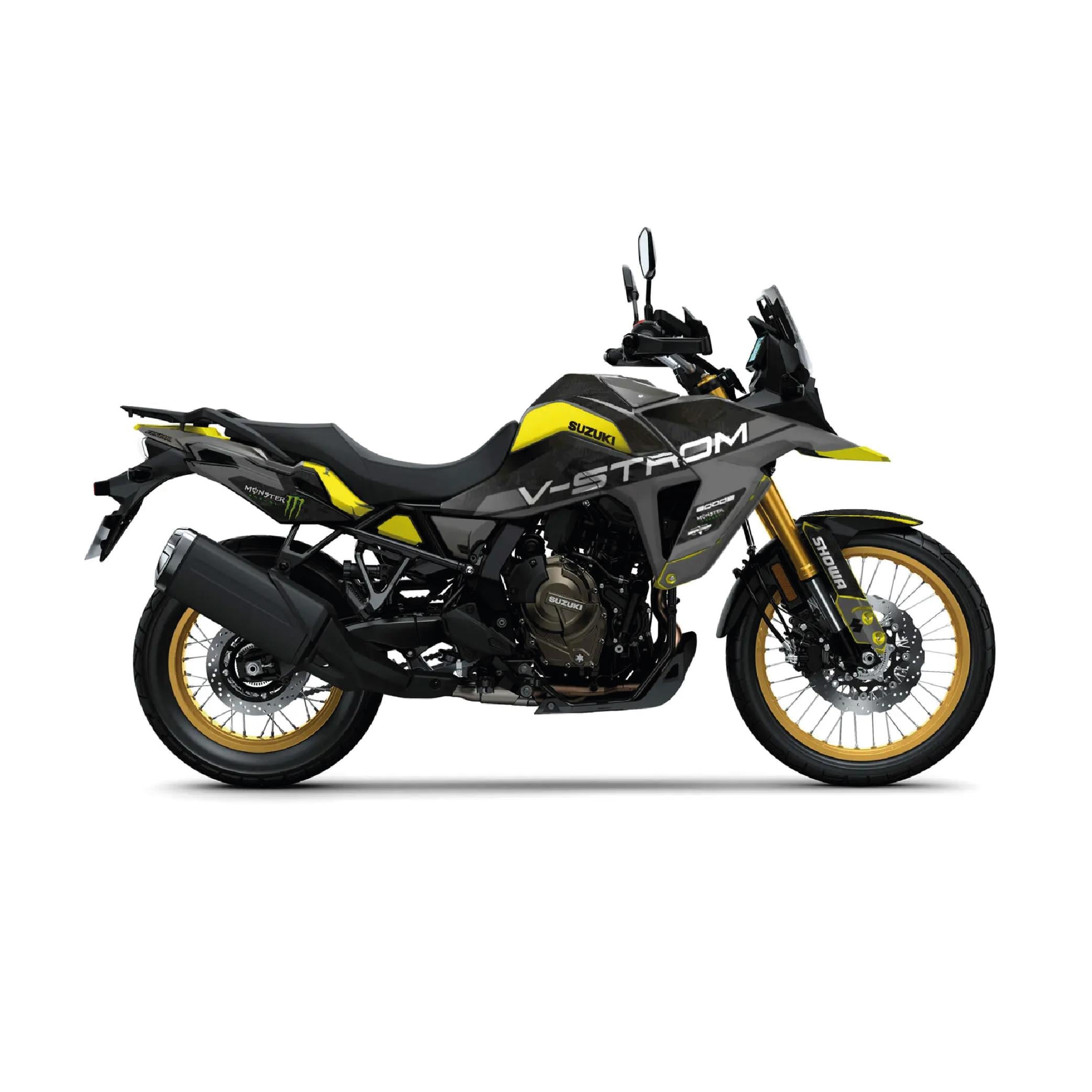 V-STROMSUZUKI V-STROM 800 DE Future Motosiklet Kaplama Sticker Etiket Modeli Gri Siyah Sarı