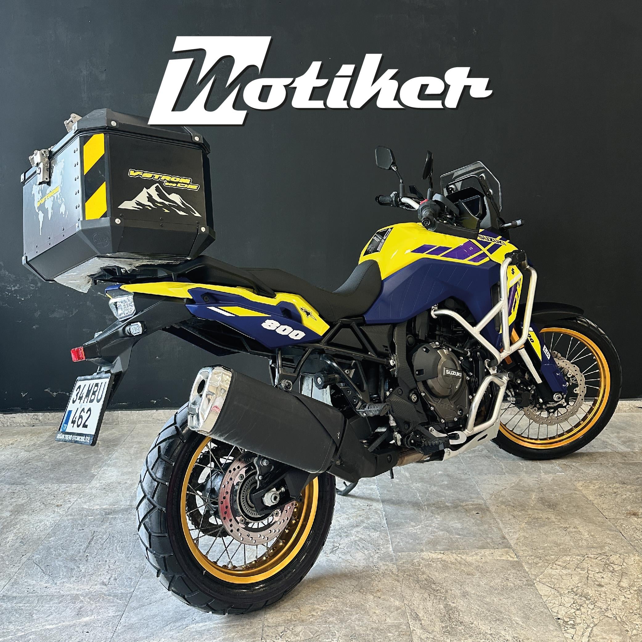 V-STROMSUZUKI V-STROM 800 DE Mor Parçalı Kaplama Sticker Etiket Modeli