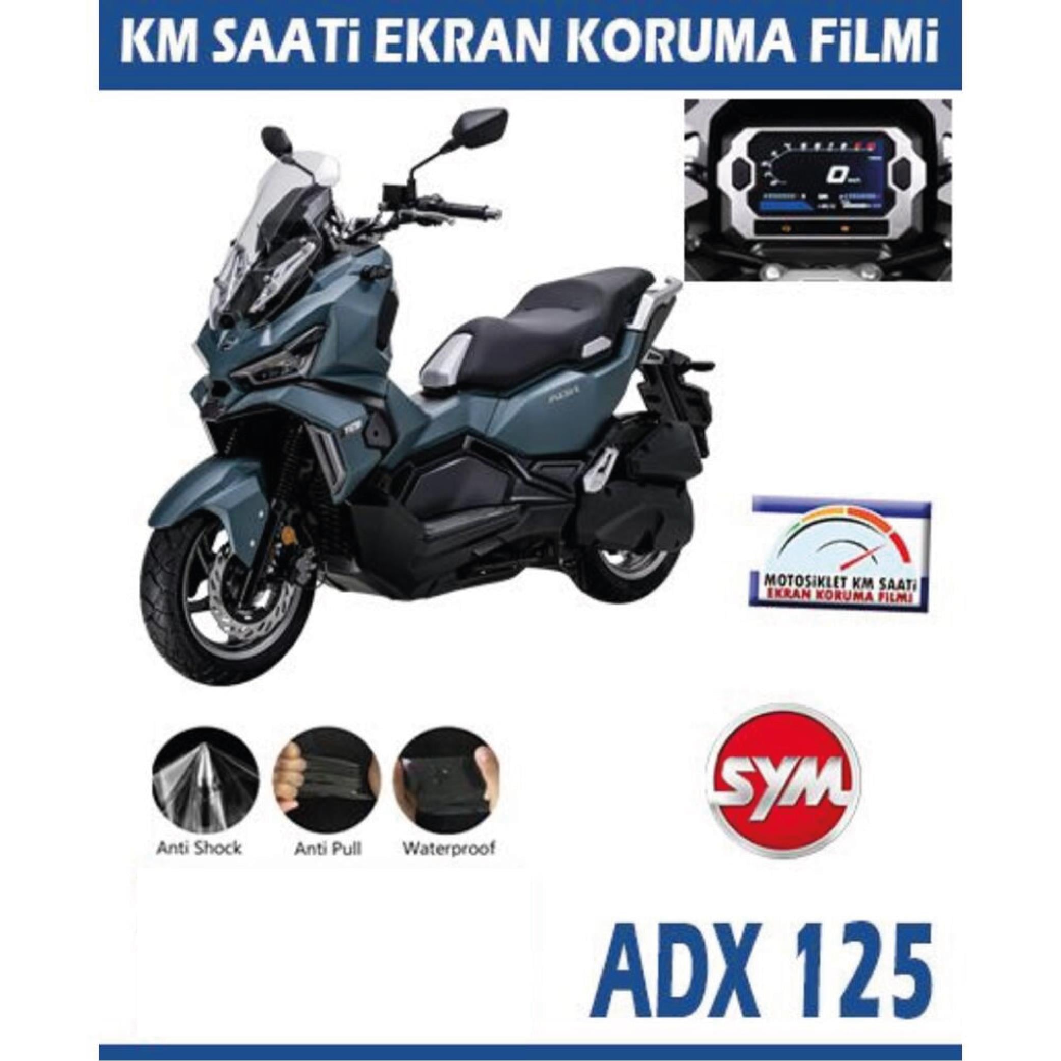 Ekran KorumasıSYM Adx 125 Motosiklet Ekran Km Koruyucu