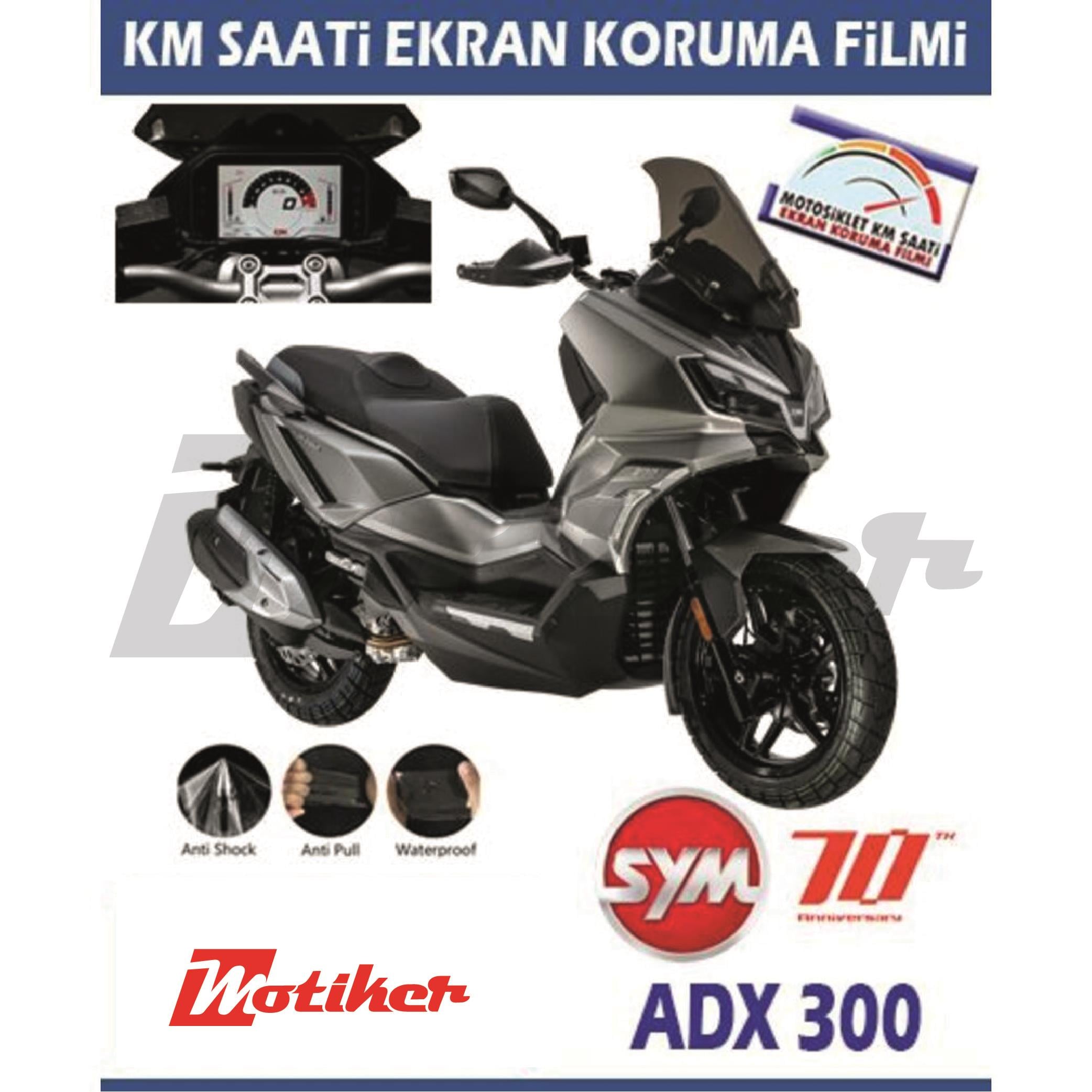 SYMSYM ADX 300 2025 Motosiklet Ekran Km Koruyucu