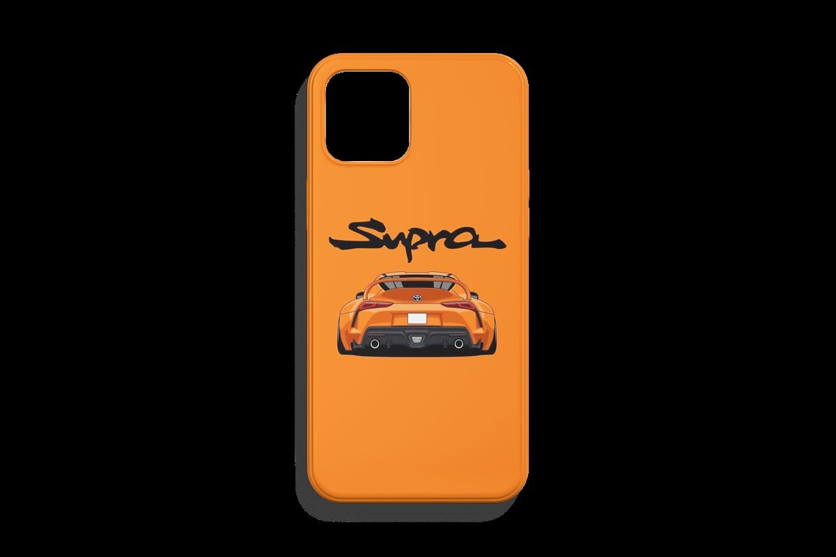 Toyota Supra Yeni Turuncu Tasarımı Telefon Kılıfı 1. Kalite Baskı