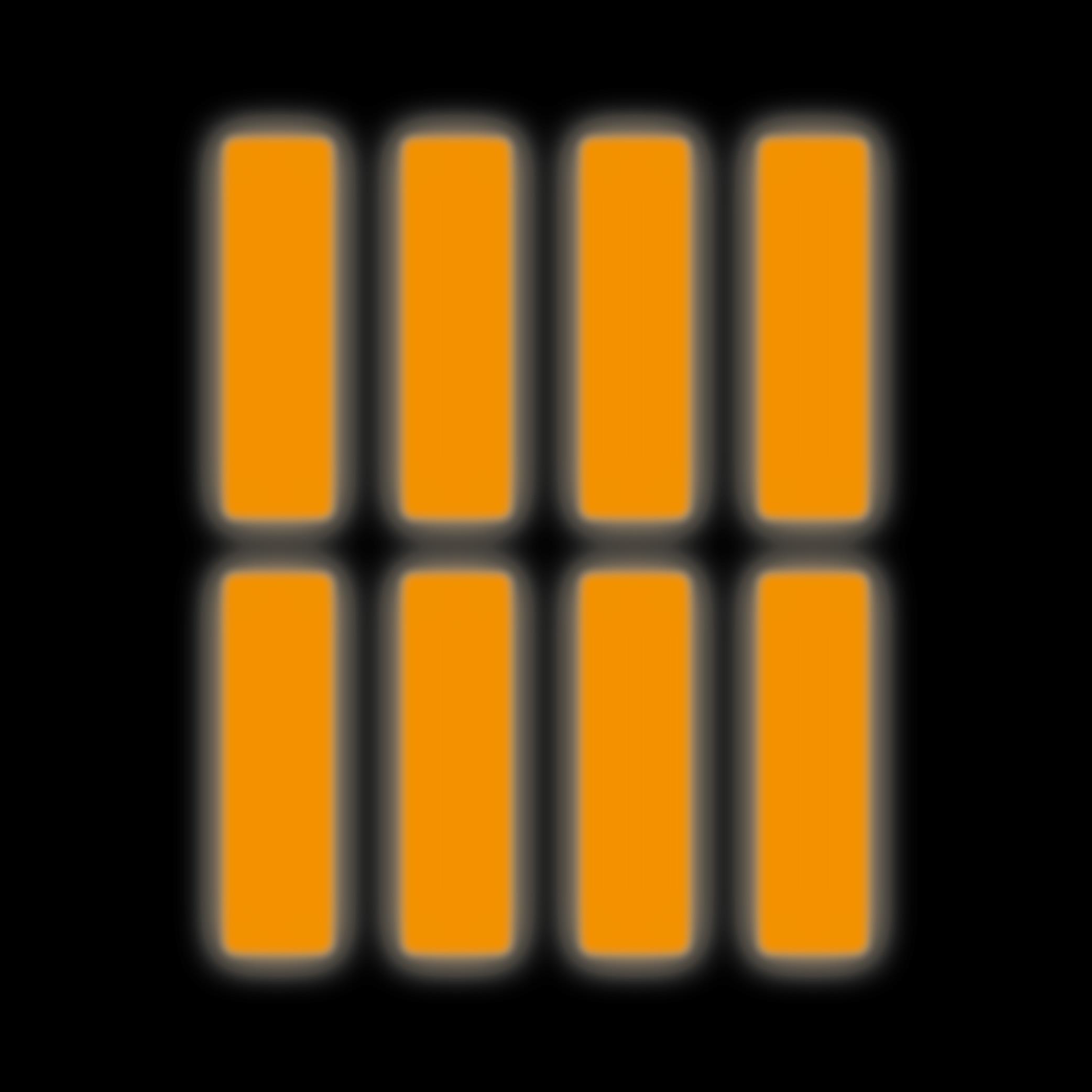 Reflective StickerTuruncu Reflective (Reflektif) Sticker Paketi 8'li Otomobil Motosiklet Reflektif Parlayan Sticker Etiket Modeli