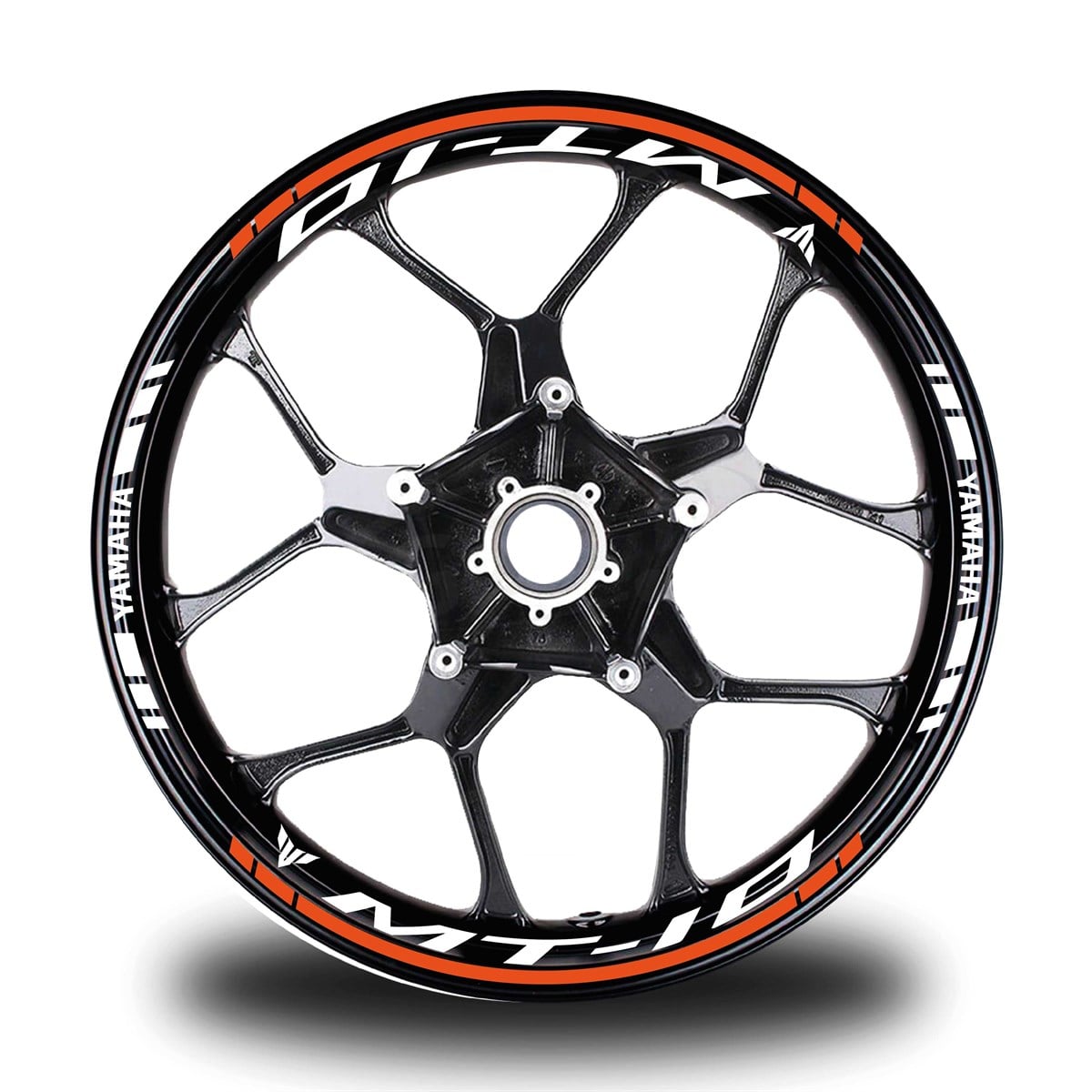 Turuncu Yamaha MT 10 Takım Jant Sticker Etiket 