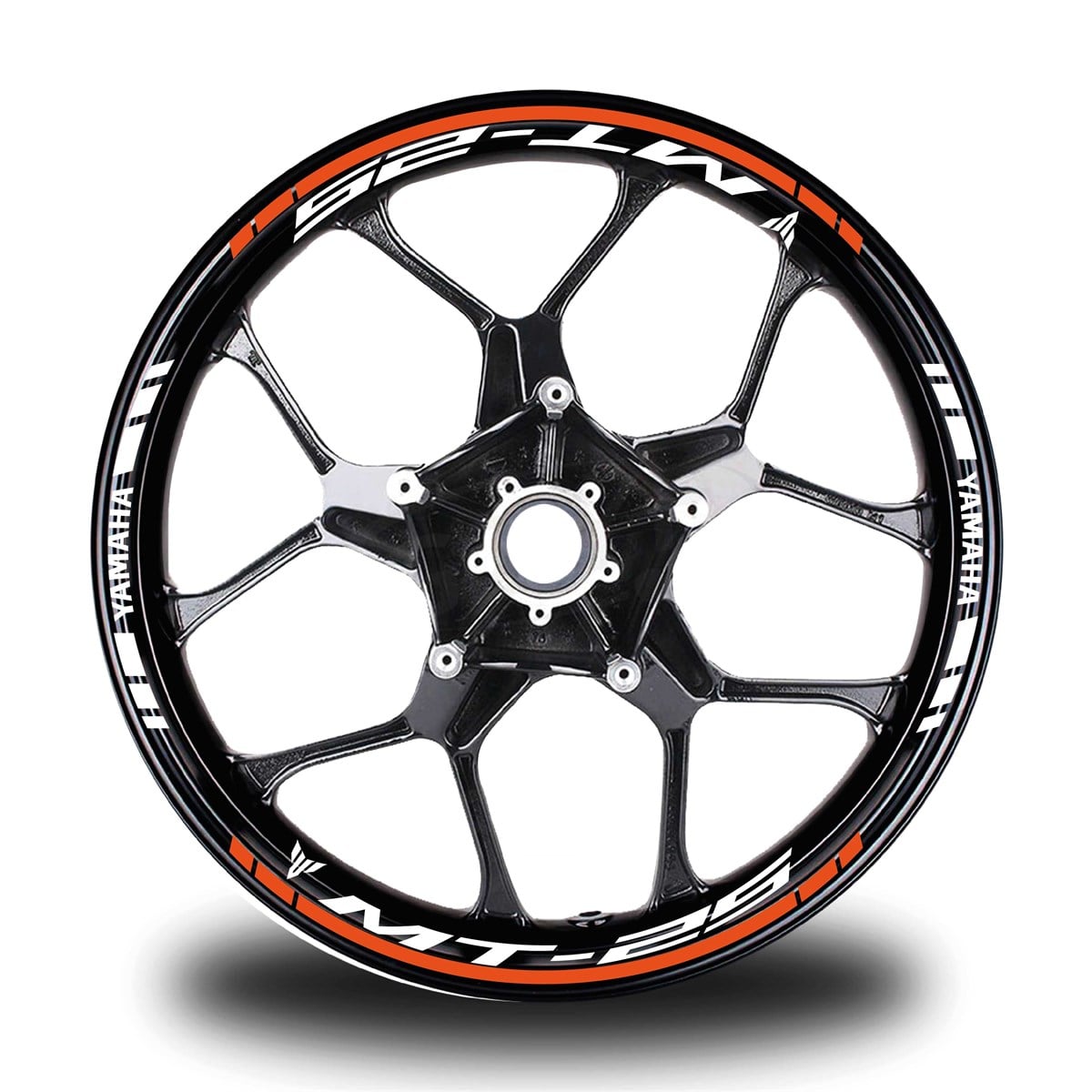 Turuncu Yamaha MT R25 Takım Jant Sticker Etiket 