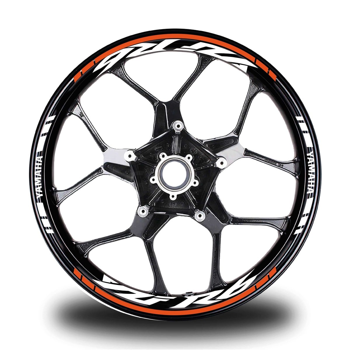 Turuncu Yamaha R6 Takım Jant Sticker Etiket 