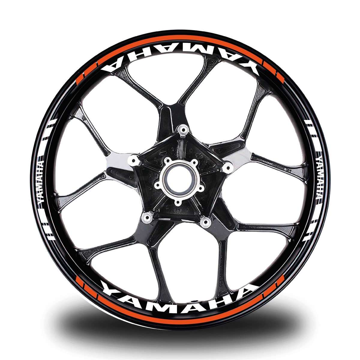 Turuncu Yamaha Takım Jant Sticker Etiket