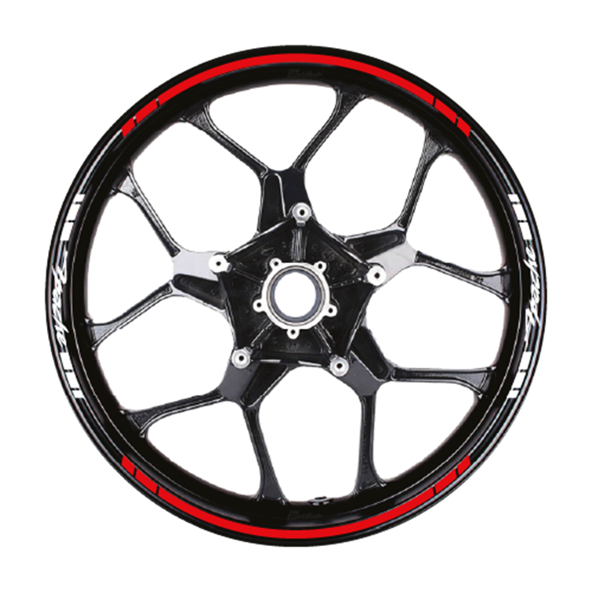 Tvs Apache Yazılı Dış Jant Sticker Modeli