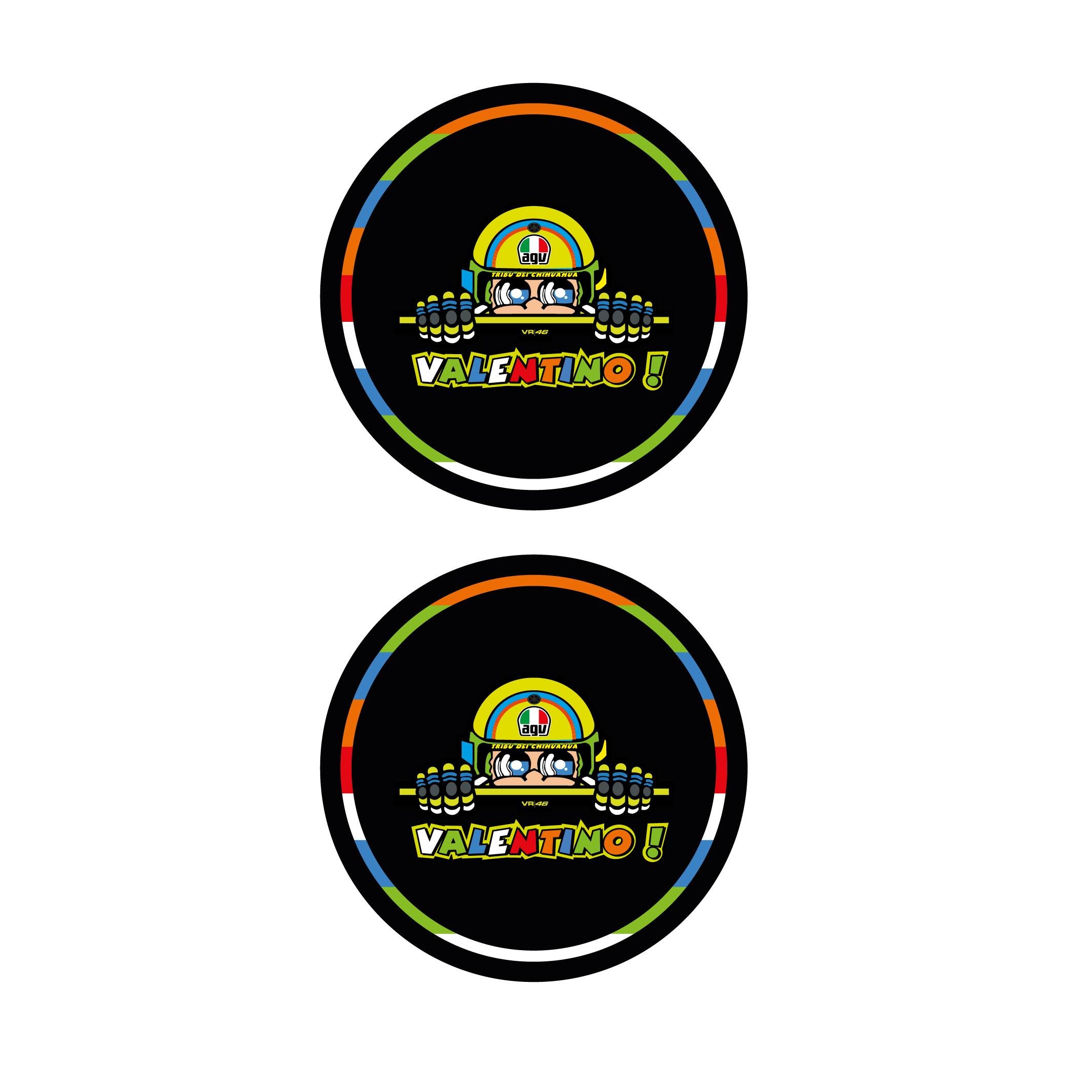 Takoz Damla StickerValentino Renkli Koruma Takozu Damla Sticker Modeli