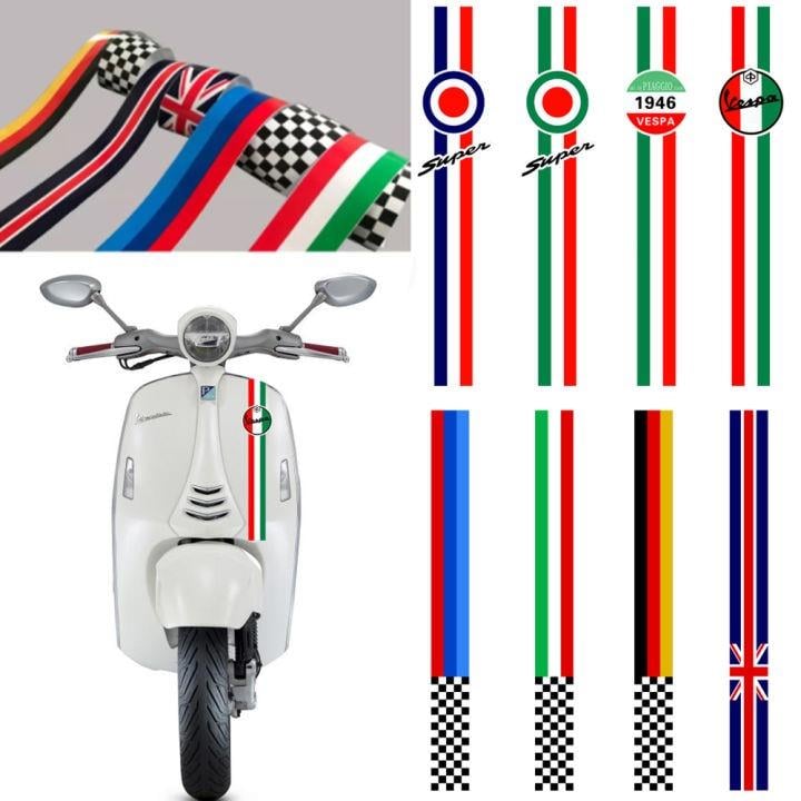 PiaggioVespa Logosu Tasarımlı Piaggio Scooter Sticker Etiket 
